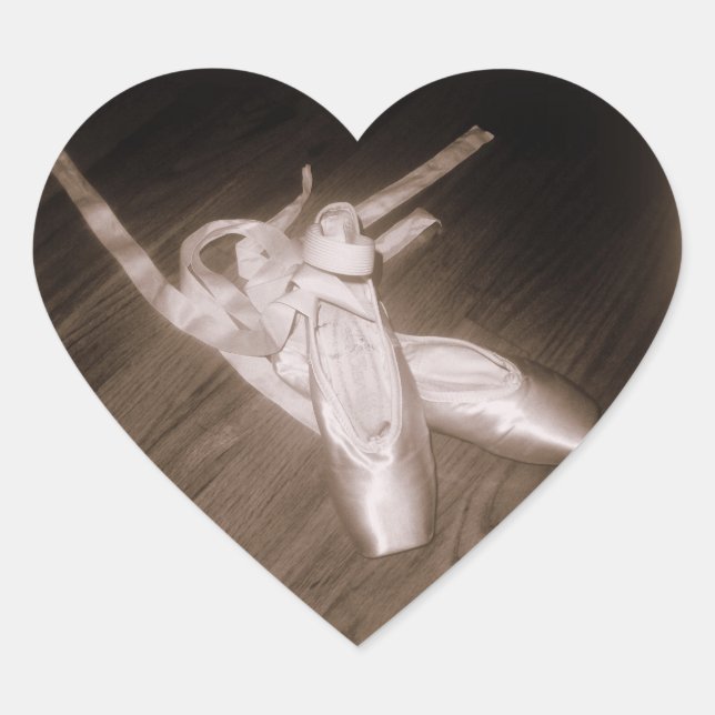 Adesivo Coração 'Calçados de pés com autocolantes (Frente)