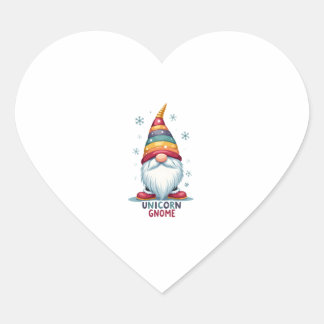 Adesivo Coração Camisa Gnome Unicórnio Família Correspondente Grup