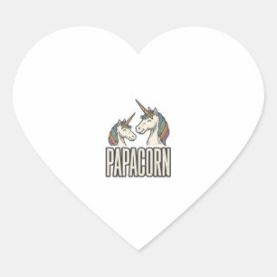 Adesivo Coração Camiseta Desenho de Gravura Vintage Papacorn Unico