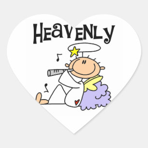 Adesivo Coração Camisetas e Presentes do Anjo Celestial