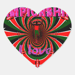 Adesivo Coração Campeonato Mundial de atletismo do Quénia: Bandeir