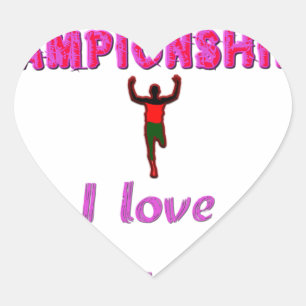 Adesivo Coração Campeonato Mundial de atletismo no Quénia