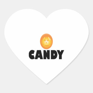 Adesivo Coração Candy Halloween