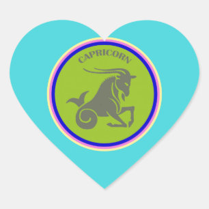 Adesivo Coração Capricorn Heart Sticker