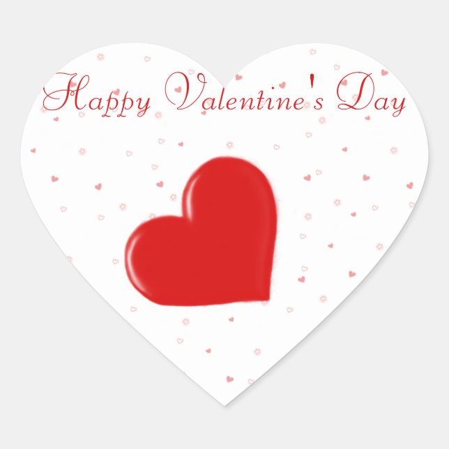 Adesivo Coração Cardíaco Confetti Sticker (Frente)