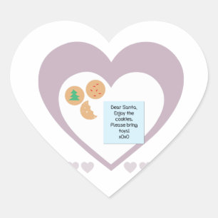 Adesivo Coração Caros Papais noeis - Traga Brinquedos