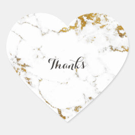 Adesivo Coração Carrara Branca de Marble, Pedra Dourada, Basta Cor