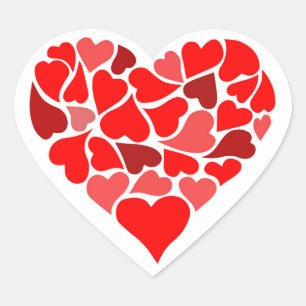 Adesivo Coração Cartazes de amor