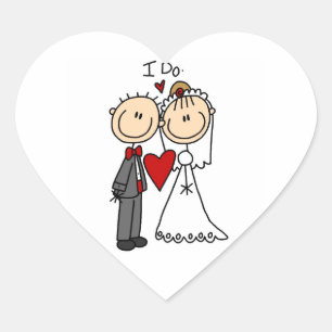 Adesivo Coração Casal Wedding eu faço t-shirt e presentes