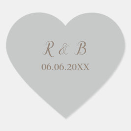 Adesivo Coração Casamento adorável e elegante