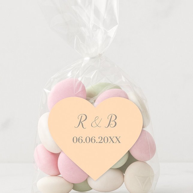 Adesivo Coração Casamento Clássico (Criador carregado)