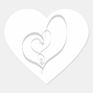 Adesivo Coração Casamento Corações Convite Envelope Selo Casamento