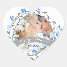 Casamento de Blue Peony Floral Wreath