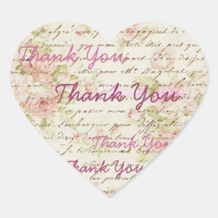 Adesivo Coração Casamento floral do steampunk do rosa do rosa do