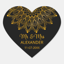 Casamento simples e elegante de ornamentado negro