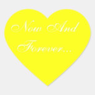 Adesivo Coração Casamentos Convidam Amarelo