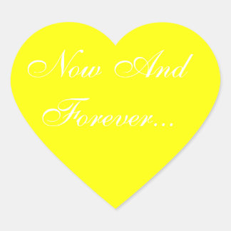 Adesivo Coração Casamentos Convidam Amarelo