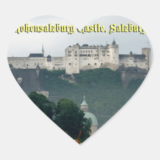 Adesivo Coração Castelo de Hohensalzburg, Salzburg, Áustria