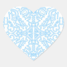 Adesivo Coração Celestial Azure Tide