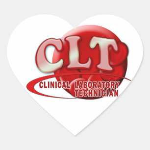 ADESIVO CORAÇÃO CÉLULAS SANGUÍNEAS CLÍNICAS CLT RBC LOGOTIPO