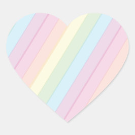 Adesivo Coração Chá de fraldas Rainbow Raindrop Sprinkle