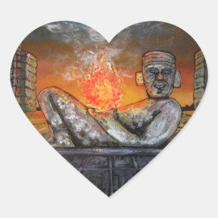 Adesivo Coração Chacmool