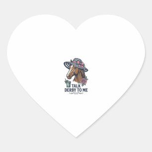 Adesivo Coração Chapéu de Cavalo Derby Vintage Design Fale Derby C