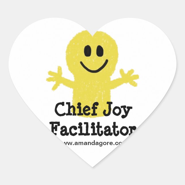 Adesivo Coração Chefe Joy Facilitator Stickers (Frente)