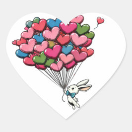 Adesivo Coração Cheio de Amor