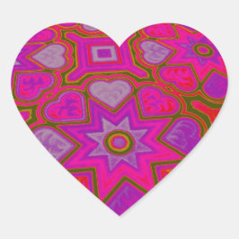 Adesivo Coração 'Cheio do Amor'