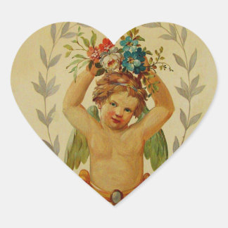 Adesivo Coração Cherub com Posies