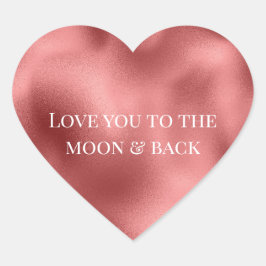 Adesivo Coração Chic Glam Red