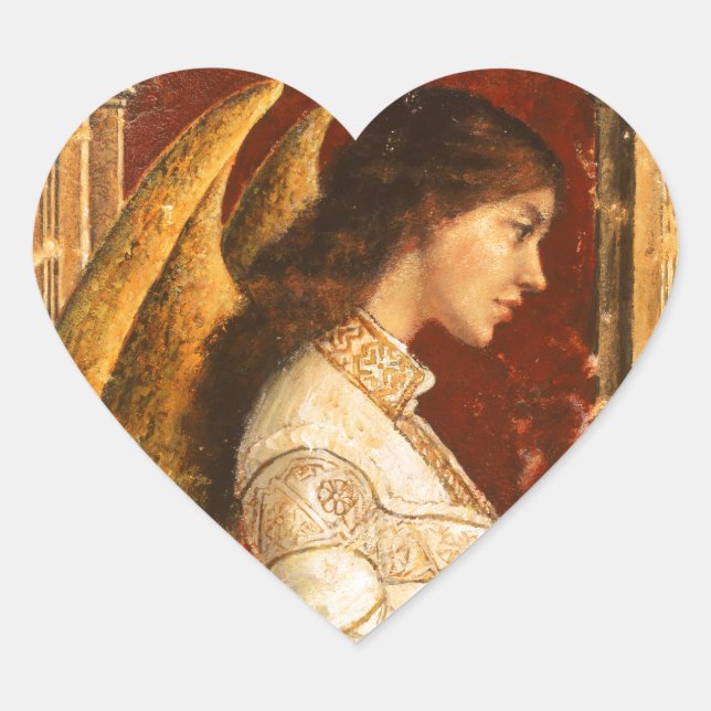 Adesivo Coração Christmas Fresco Angel (Frente)