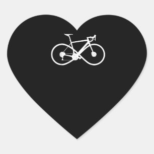 Adesivo Coração Ciclista de ciclismo de ciclismo de bicicleta de b