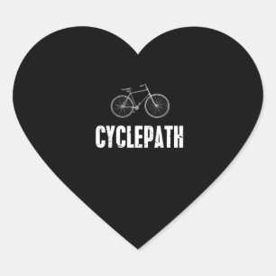Adesivo Coração ciclistas de ciclismo engraçados de bicicleta de m