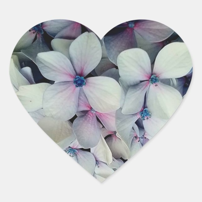 Adesivo Coração Cinzas e flores rosadas (Frente)