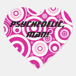 Adesivo Coração Círculos retrorreflectores Concentrados de Mod Ros