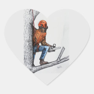 Adesivo Coração Cirurgião Árvore Arborista