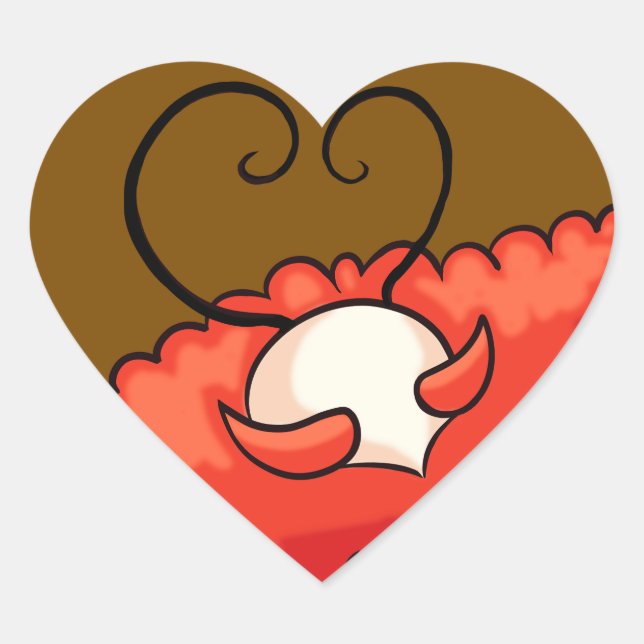 Adesivo Coração Citadel Drama King (Frente)