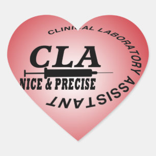 ADESIVO CORAÇÃO CLA SLOGAN - BONITA E PRECISA! LABORATÓRIO