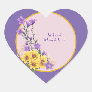 Adesivo Coração Coleção primavera Garden