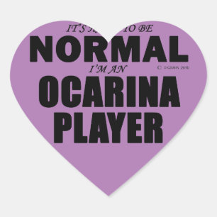 Adesivo Coração Coletor de Coração Normal do Ocarina Player
