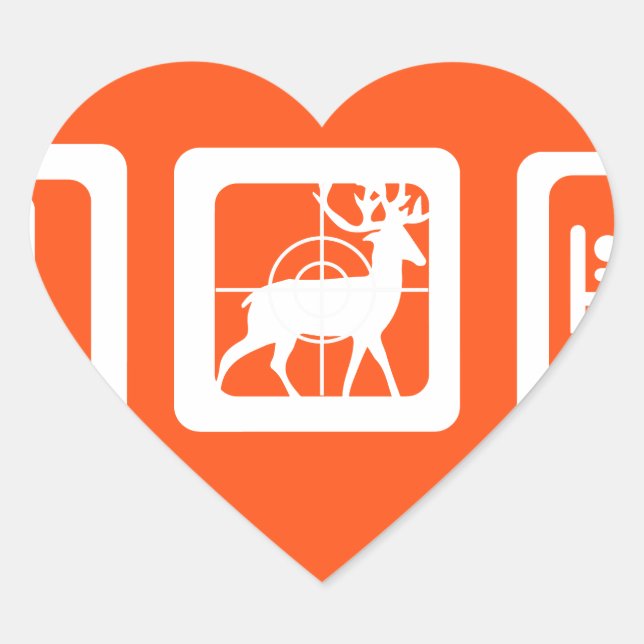 Adesivo Coração Coma a Caça do Sono (Frente)