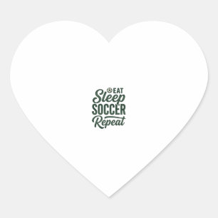 Adesivo Coração Comer Dormir Futebol Repetir Camisa Vintage Design