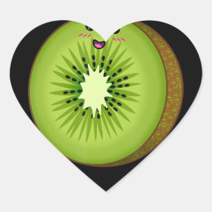 Adesivo Coração comida de fantasia fruta de halloween preguiçoso