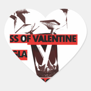 Adesivo Coração Compartilhe o Amor: Um Copo de Arte Namorados para