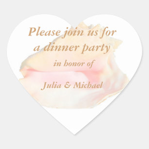 Adesivo Coração Conch Seashell Heart Shape