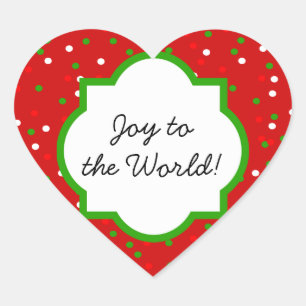 Adesivo Coração Confetti de Natal Sprinkles Cinnamon Vermelho Quen