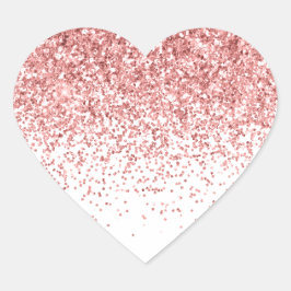 Adesivo Coração Confetti Rosa Glitzy Glitzy Glitkle Glitkle