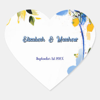 Adesivo Coração Convite de casamento La Dolce Vita